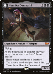 Henrika Domnathi // Henrika, Infernal Seer (VOW-119) - Innistrad: Crimson Vow: (Double Faced Transform) Foil