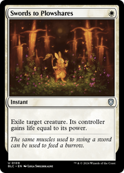 Swords to Plowshares (BLC-109) - Bloomburrow Commander