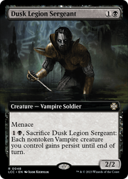 Dusk Legion Sergeant (LCC-048) - The Lost Caverns of Ixalan Commander: (Extended Art)