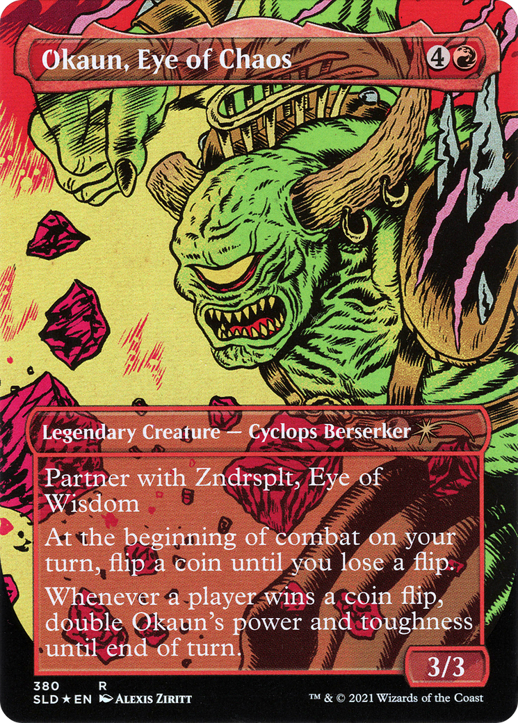 Okaun, Eye of Chaos // Okaun, Eye of Chaos (SLD-380) - Secret Lair Drop (Borderless)