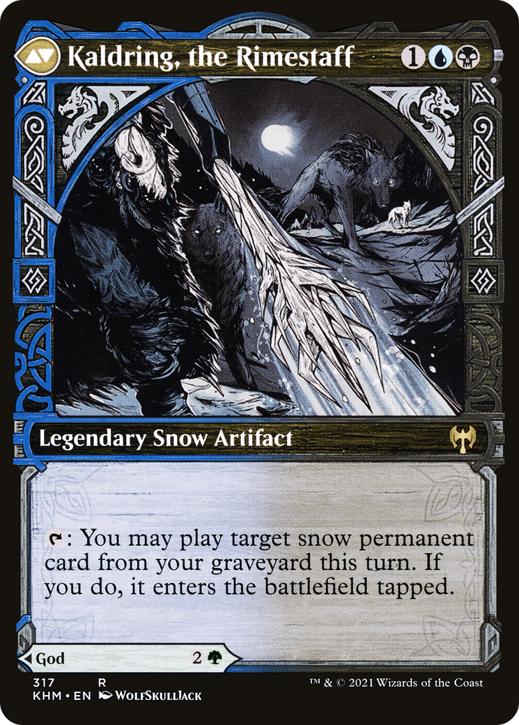 Jorn, God of Winter // Kaldring, the Rimestaff (KHM-317) - Kaldheim: (Showcase) Foil