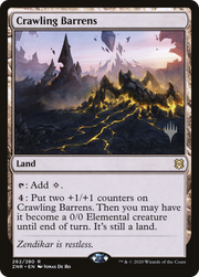 Crawling Barrens (PPZNR-262P) - Zendikar Rising Promos Foil