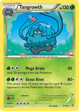 Tangrowth 005  XY  Primal Clash - Rare