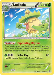Ludicolo 012  - Reverse Holofoil XY  Primal Clash - Holo Rare