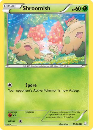Shroomish 015/160  XY  Primal Clash - Common