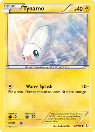 Tynamo 062  - Reverse Holofoil XY  Primal Clash - Common