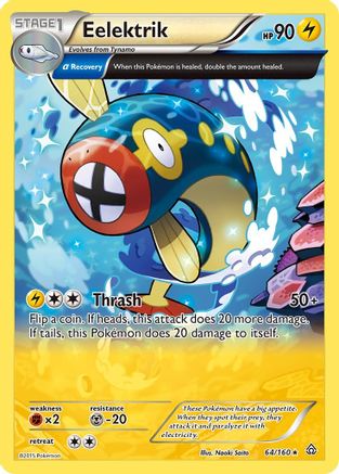 Eelektrik (Alpha) 064/160  - Reverse Holofoil XY  Primal Clash - Rare