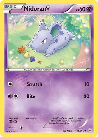 Nidoran (F) 066/160  XY  Primal Clash - Common