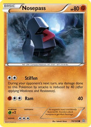 Nosepass 078  - Reverse Holofoil XY  Primal Clash - Common
