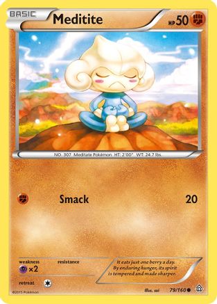 Meditite 079  XY  Primal Clash - Common