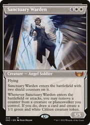 Sanctuary Warden (SNC-343) - Streets of New Capenna: (Showcase) Foil