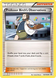 Professor Birch's Observations 134/160  - Reverse Holofoil XY  Primal Clash - Uncommon