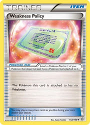 Weakness Policy 142  XY  Primal Clash - Uncommon