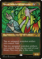 Meria, Scholar of Antiquity (DMU-346) - Dominaria United: (Showcase) Foil