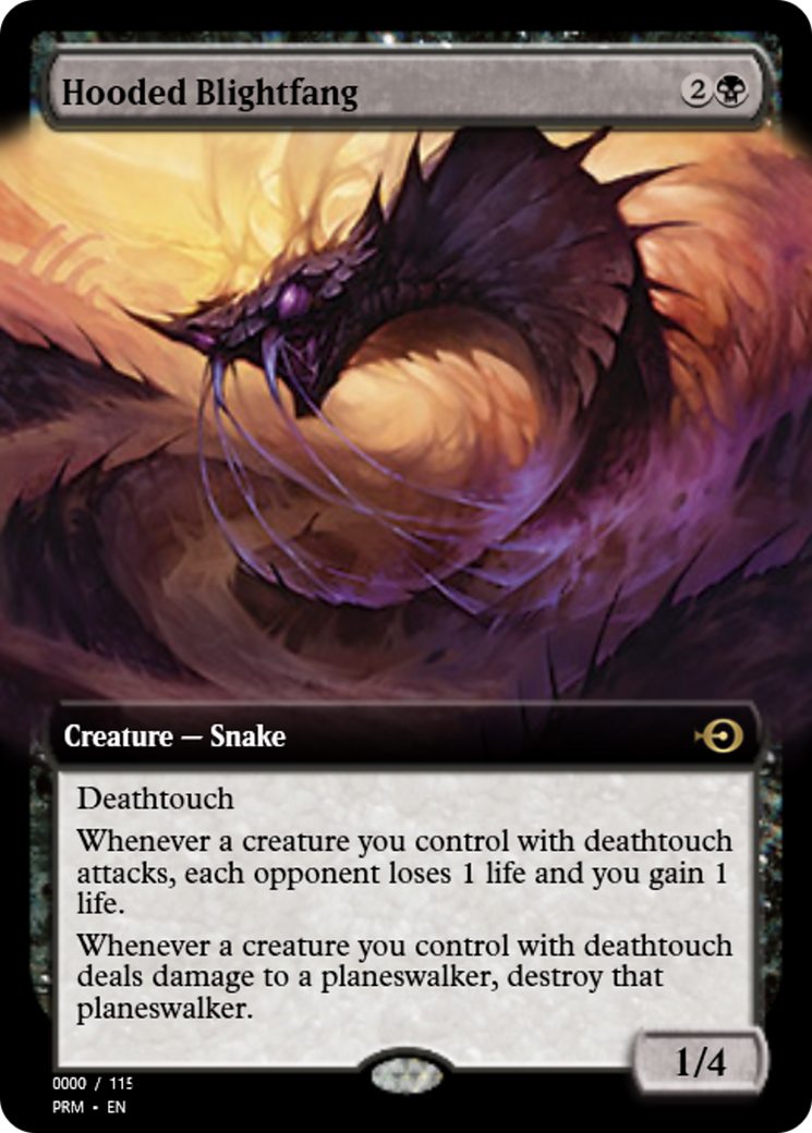 Hooded Blightfang (PRM-81956) - Magic Online Promos