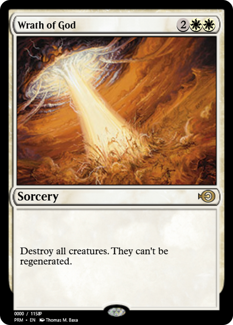 Wrath of God (PRM-82882) - Magic Online Promos Foil