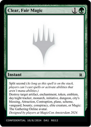Clear, Fair Magic (UNK-RG12B) - Unknown Event