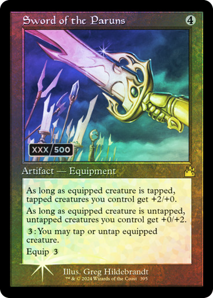 Sword of the Paruns (RVR-395) - Ravnica Remastered Foil