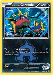 Team Aqua's Carvanha 020/34  Double Crisis - Common