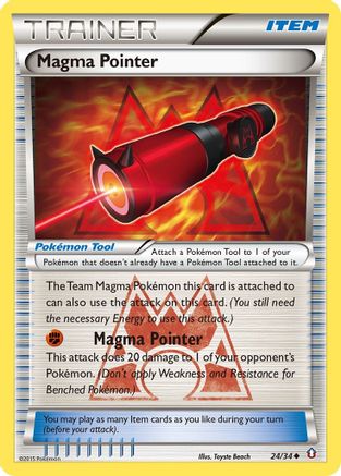 Magma Pointer 024/34  - Reverse Holofoil Double Crisis - Uncommon