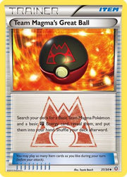 Team Magma's Great Ball 031/34  - Reverse Holofoil Double Crisis - Uncommon