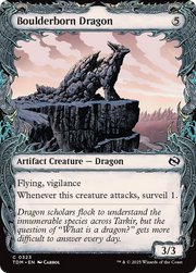 Boulderborn Dragon (TDM-323) - Tarkir: Dragonstorm: (Showcase) Foil