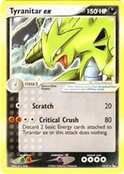 Tyranitar ex (Non-Holo) 017  POP Series 1 - Ultra Rare