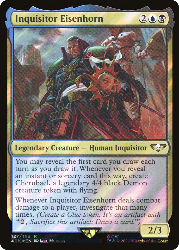 Inquisitor Eisenhorn (40K-127) - Warhammer 40,000 Commander Foil