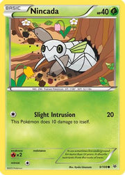 Nincada 009/108  - Reverse Holofoil XY  Roaring Skies - Common