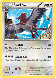 Swellow (71) 071  - Reverse Holofoil XY  Roaring Skies - Rare