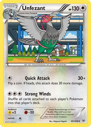 Unfezant (80) 080  - Reverse Holofoil XY  Roaring Skies - Uncommon