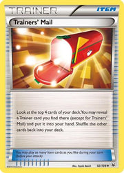 Trainers' Mail 092/108  XY  Roaring Skies - Uncommon