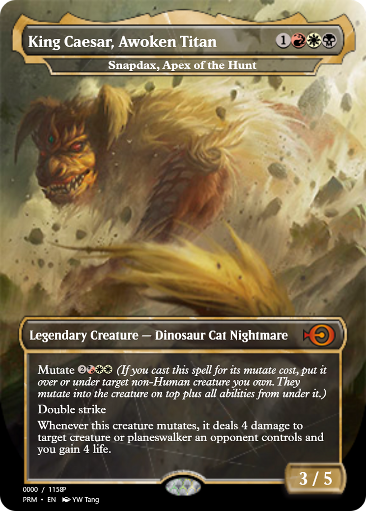 Snapdax, Apex of the Hunt (PRM-80911) - Magic Online Promos / King Caesar, Awoken Titan