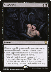 Szat's Will (CMR-152) - Commander Legends
