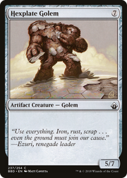 Hexplate Golem (BBD-237) - Battlebond Foil
