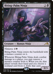 Biting-Palm Ninja (PPNEO-88P) - Kamigawa: Neon Dynasty Promos