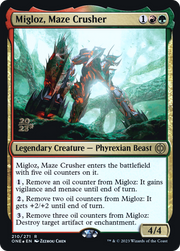 Migloz, Maze Crusher (PRE-210S) - Phyrexia: All Will Be One Promos Foil