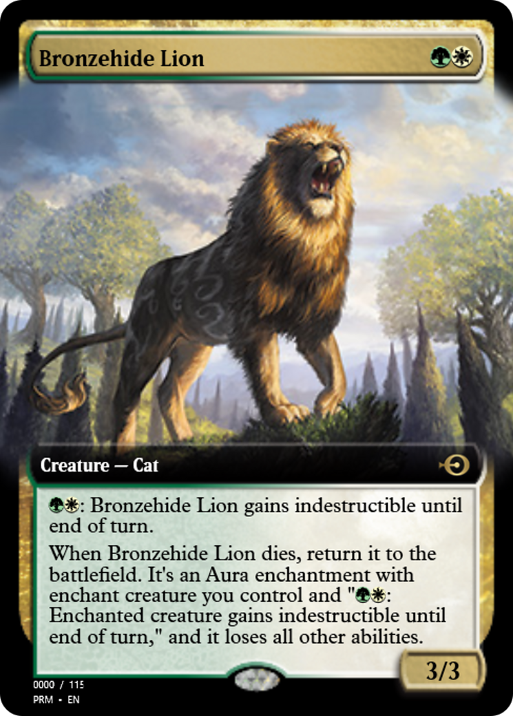 Bronzehide Lion (PRM-79973) - Magic Online Promos Foil