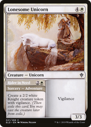 Lonesome Unicorn // Rider in Need (ELD-021) - Throne of Eldraine