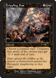 Crippling Fear (PW24-017) - Wizards Play Network 2024 Foil