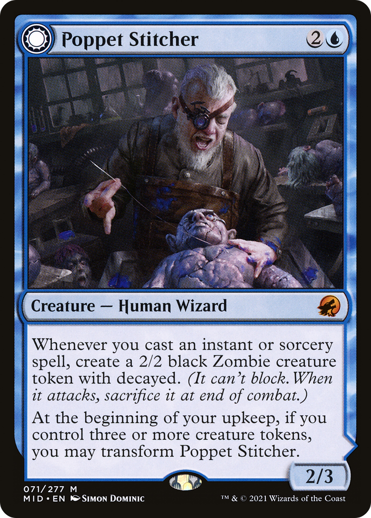 Poppet Stitcher // Poppet Factory (MID-071) - Innistrad: Midnight Hunt: (Double Faced Transform) Foil