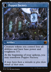 Poppet Stitcher // Poppet Factory (MID-071) - Innistrad: Midnight Hunt: (Double Faced Transform)