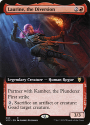 Laurine, the Diversion (VOC-063) - Crimson Vow Commander: (Extended Art)