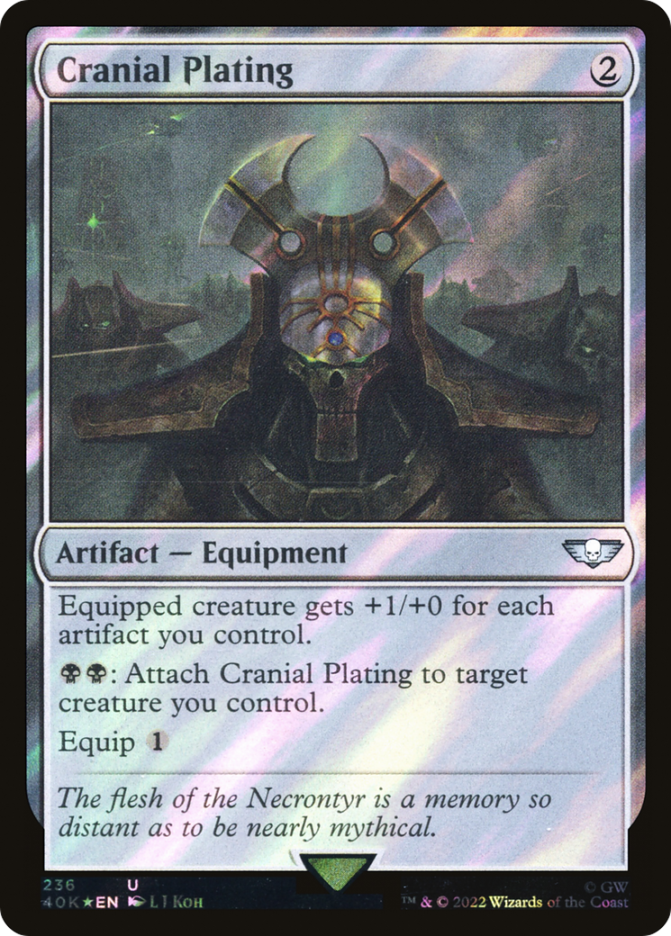 Cranial Plating (40K-236) - Warhammer 40,000 Commander Foil