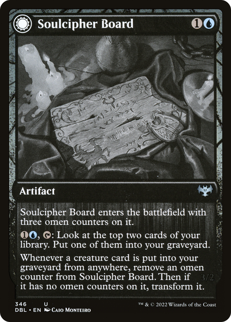 Soulcipher Board // Cipherbound Spirit (DBL-346) - Innistrad: Double Feature: (Double Faced Transform) Foil