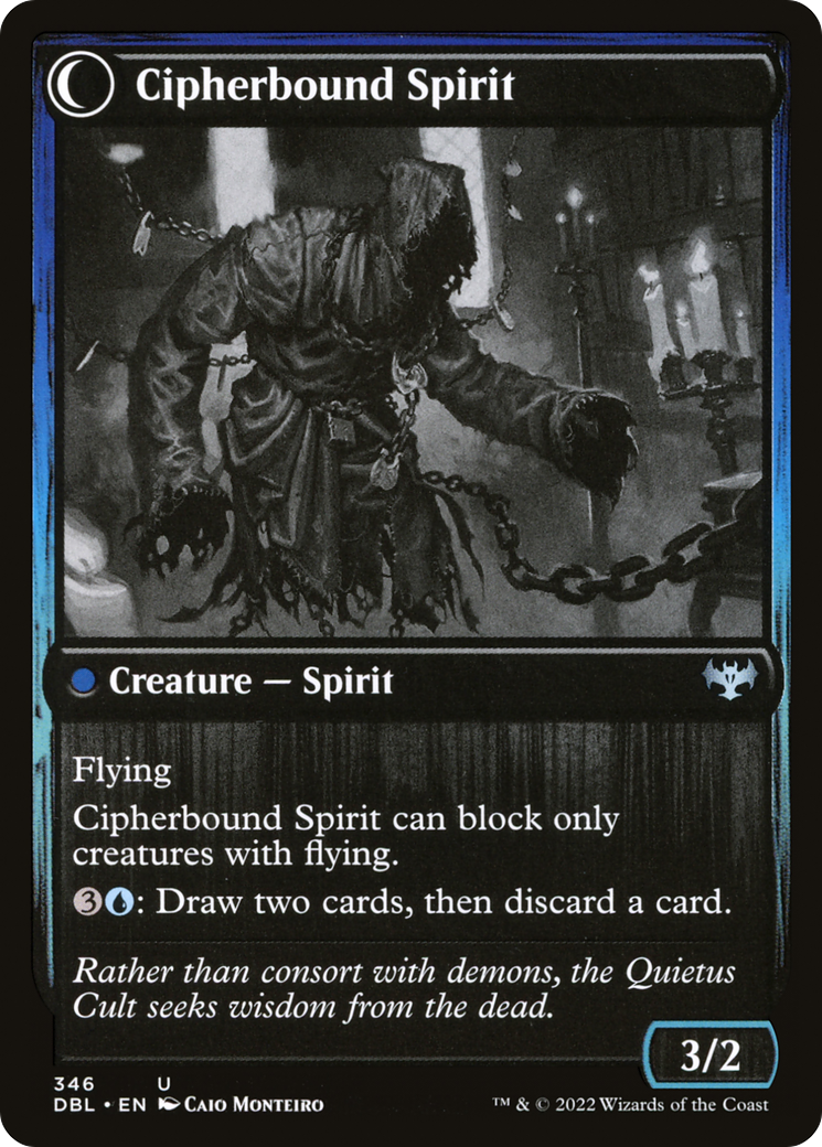 Soulcipher Board // Cipherbound Spirit (DBL-346) - Innistrad: Double Feature: (Double Faced Transform) Foil