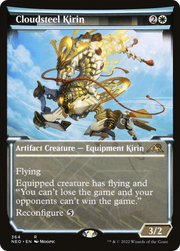 Cloudsteel Kirin (NEO-364) - Kamigawa: Neon Dynasty: (Showcase) Foil