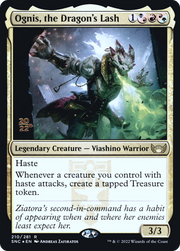 Ognis, the Dragon's Lash (PRE-210S) - Streets of New Capenna Promos Foil