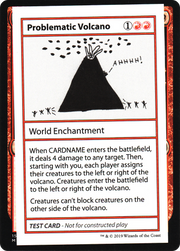 Problematic Volcano (CMB1-060) - Mystery Booster Playtest Cards 2021
