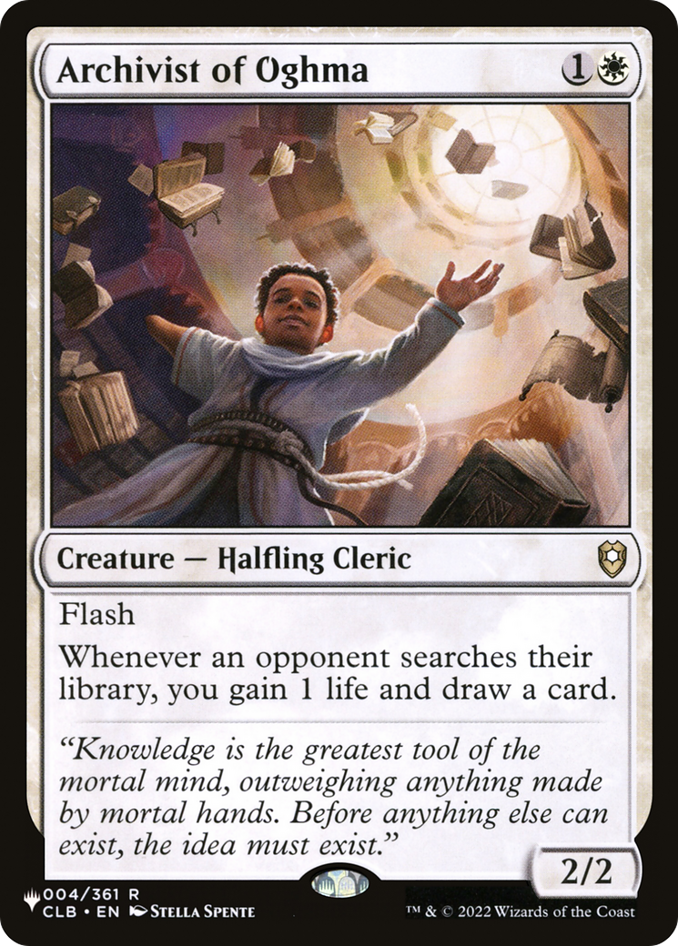 Archivist of Oghma (LIST-CLB-4) - The List